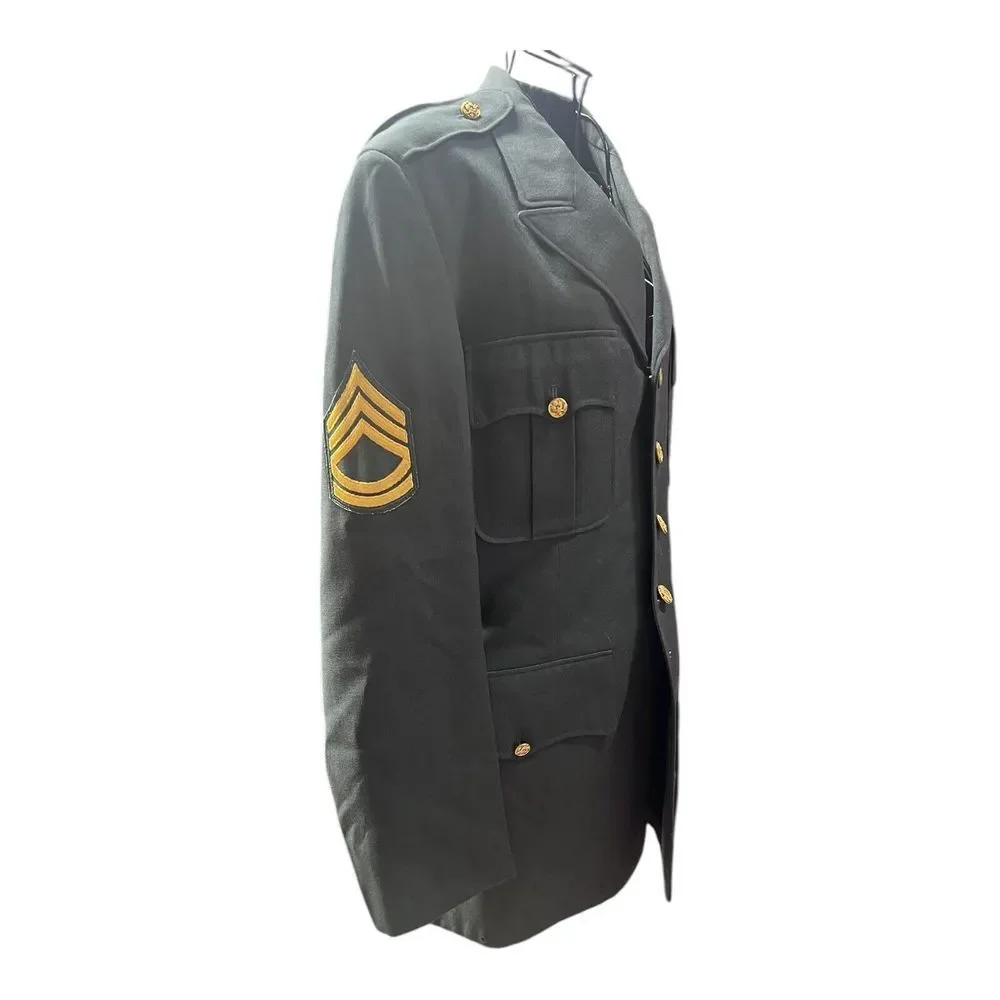 Vintage US Army Sergeant WWII 80th Infantry Airborne Dress Jacket‎ Mens 38R L